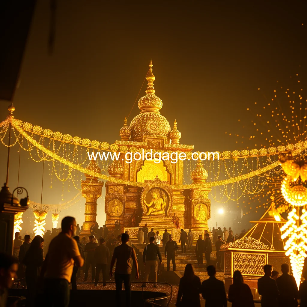 You are currently viewing Of the article is glittering gold attracts buyers on dussehra