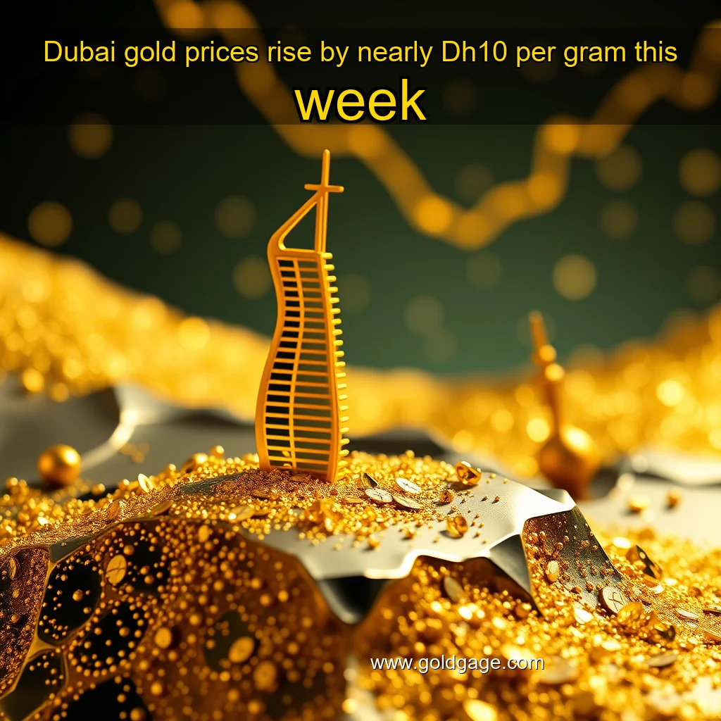 You are currently viewing Dubai gold prices rise by nearly Dh10 per gram this week