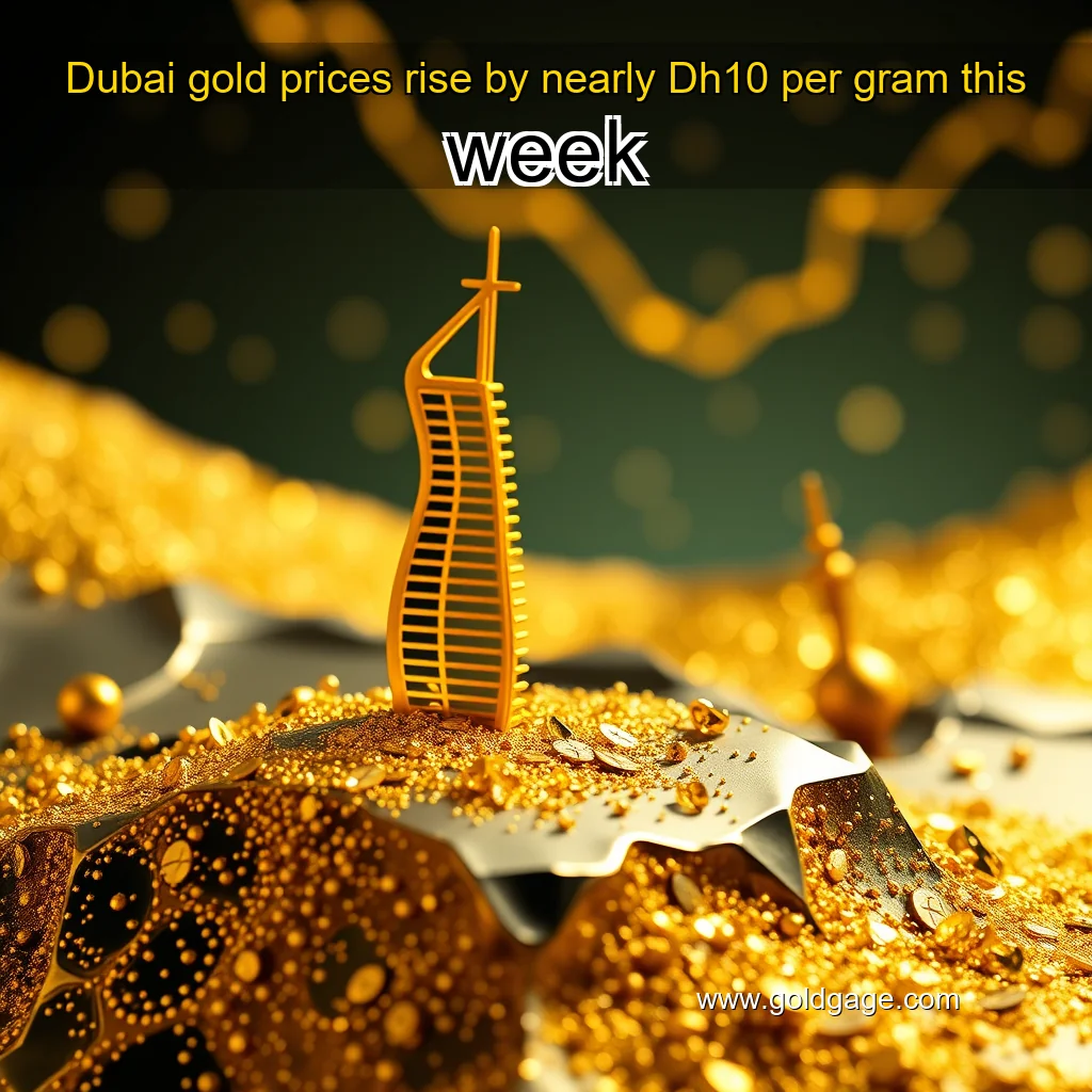 You are currently viewing Dubai gold prices rise by nearly Dh10 per gram this week