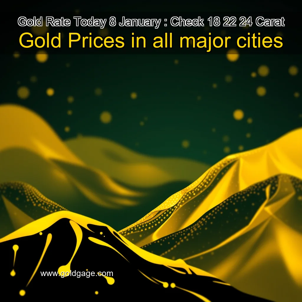 You are currently viewing Gold Rate Today  8 January : Check 18  22  24 Carat Gold Prices in all major cities