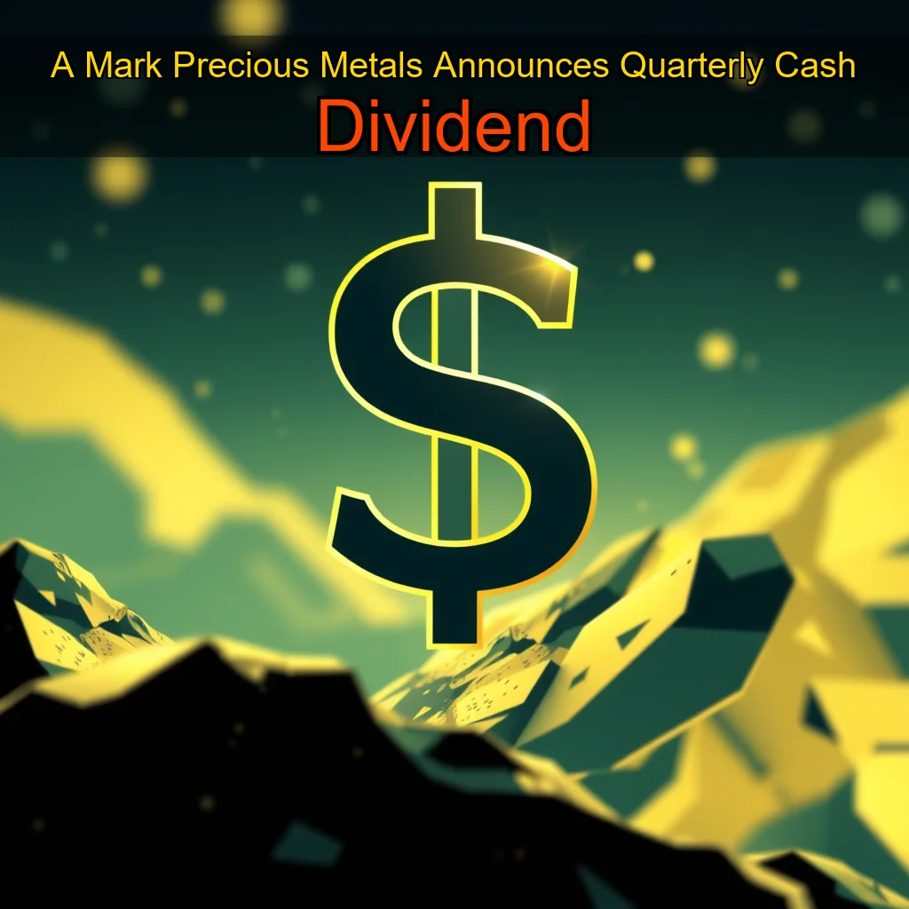 You are currently viewing A  Mark Precious Metals Announces Quarterly Cash Dividend