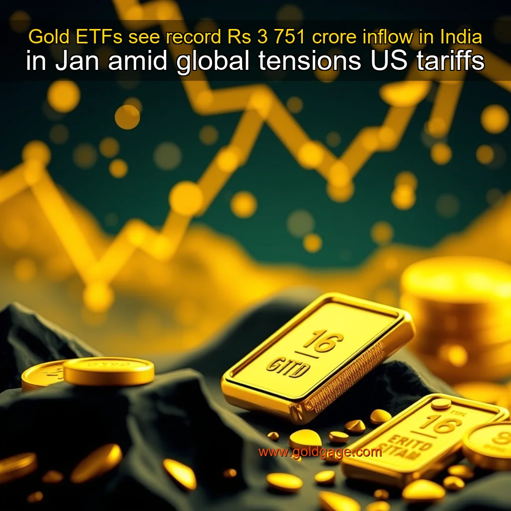 You are currently viewing Gold ETFs see record Rs 3  751 crore inflow in India in Jan amid global tensions  US tariffs