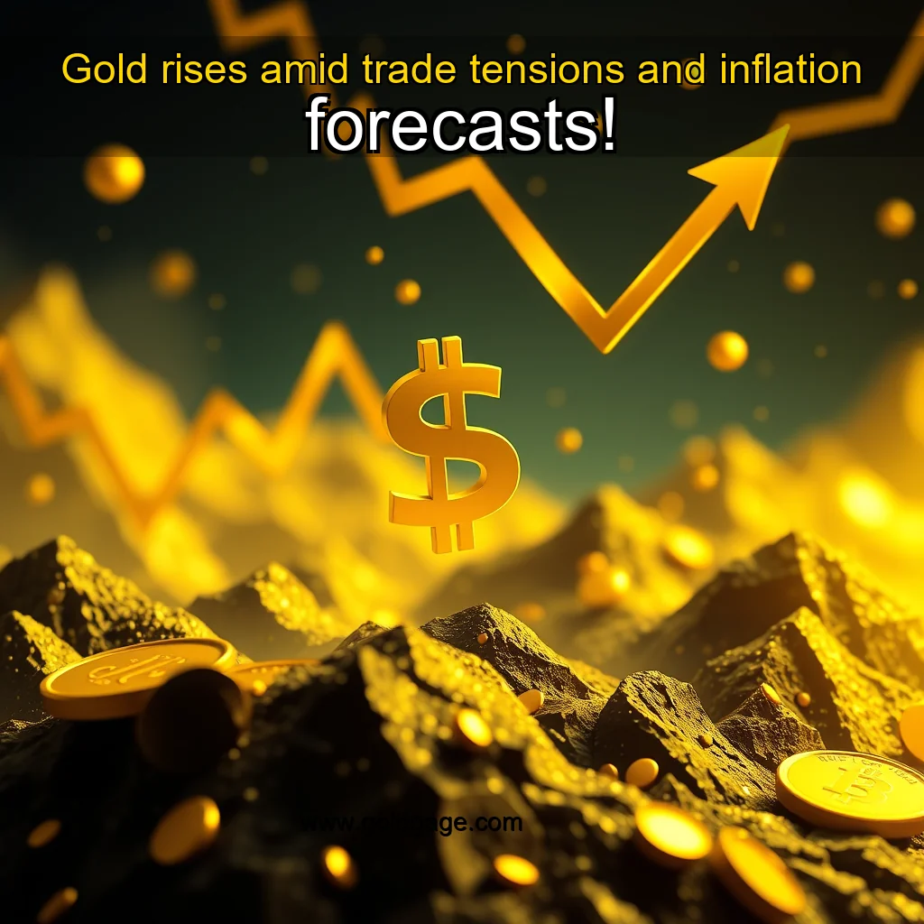 You are currently viewing Gold rises amid trade tensions and inflation forecasts!