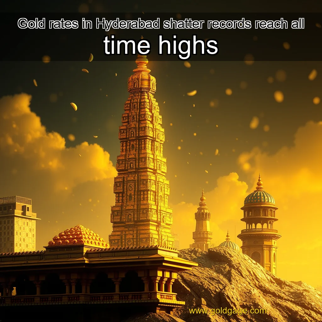 You are currently viewing Gold rates in Hyderabad shatter records  reach all  time highs