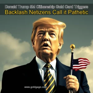 Read more about the article Donald Trump 5M Citizenship Gold Card Triggers Backlash Netizens Call it Pathetic
