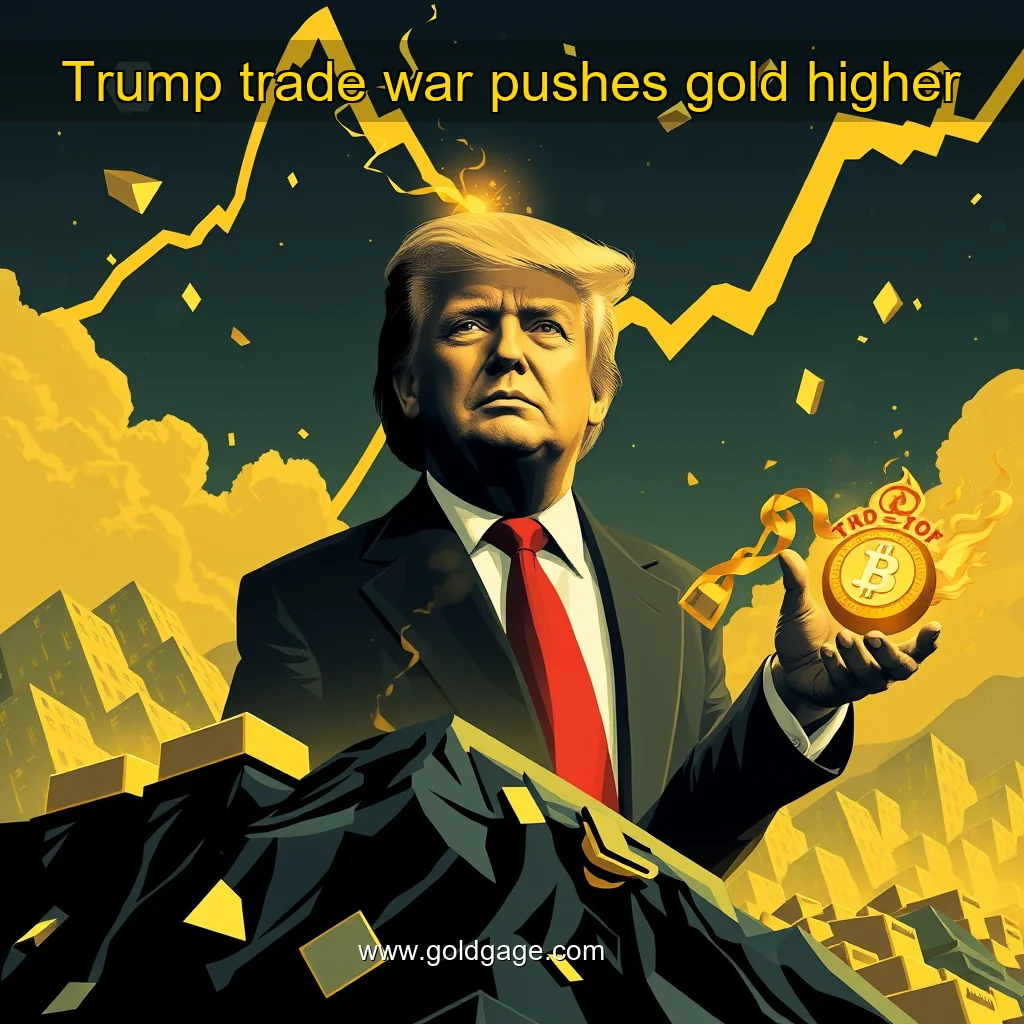 You are currently viewing Trump trade war pushes gold higher