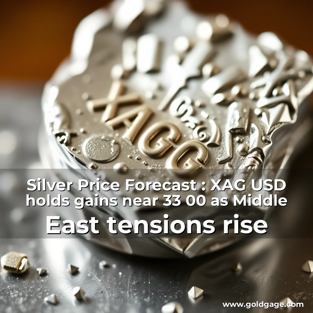 You are currently viewing Silver Price Forecast : XAG  USD holds gains near 33  00 as Middle  East tensions rise